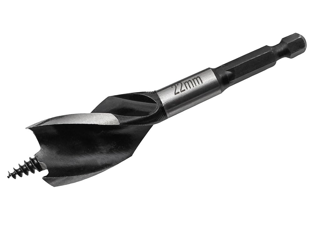 Faithfull FAITPAS22 Tri-Point Speed Auger Bit 22mm Stubby