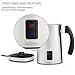 Brewberry Automatic Milk Frother & Heater for Extra Foamy Cappuccino, Latte & More, Cordless Electric Hot and Cold Drink Frothing Mug with Detachable Base for Easy Serving, Stainless Steel