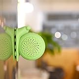 Maison Maxx Creative Cute Small Snail Waterproof Wireless Hands-Free Bluetooth Shower Speaker, Portable Water Resistant Speaker with Suction Cup, for iPhone, Android(Green)