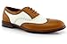 Ferro Aldo Arthur MFA139001D Mens Wingtip Two Tone Oxford Black and White Spectator Dress Shoes