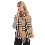 Classic Plaid Blanket Scarf, Cashmere Feeling, Cozy Warm for Winter Classic Plaid Blanket Scarf, Cashmere Feeling, Cozy Warm for Winter