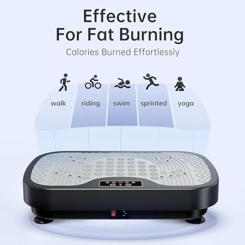 JOROTO Vibration Plate Exercise Machine, Vibration Platform Lymphatic Drainage with Acupressure Nodes, Body Shaker Exercise Machine for Weight Loss, Toning & Wellness-Maximum Load 150kg