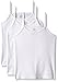 Fruit of the Loom Big Girls' Cami , White, Medium(Pack of 3)