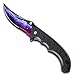 CIMA csgo Flip Knife Skins, Folding Pocket Knife,G100 Handle, 440c Blade (Stars)