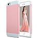 ULAK Hybrid Ultra Slim Protective Case for iPhone 6 Plus and iPhone 6s Plus (5.5 inch) Dual Layer Premium Cover with Card Storage (Pink/White)