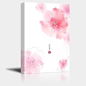 Canvas Wall Art - Watercolor Style Floral Pattern - Giclee Print Gallery Wrap Modern Home Art Ready to Hang - 12x18 inches