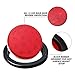 AMBOTHER 4'' Round 12-LED Truck Trailer Brake Stop Turn Marker Tail Light Flush Mount Back-Up Low Profile Light, Waterproof Tight Sealed Grommet Plug for RV Boat Truck Trailer Red DC 12V (Pack of 2)