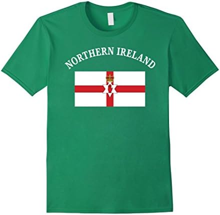Mens Northern Ireland Irish Ulster Flag Soccer Football T-Shirt XL Kelly Green