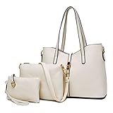 Meet Color Stylish Women Handbag Shoulder Bags Tote Purse Leather Messenger Bag Set