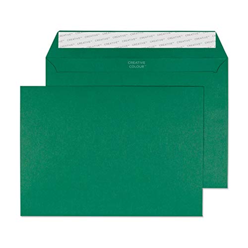 Blake Creative Colour - Coloured Dark Green C5 Envelopes (162 x 229 mm) - Pack of 500 - FSC Certified - 120GSM - Peel and Seal Green Envelope - Invitation Envelopes/Card Making Supplies (321)