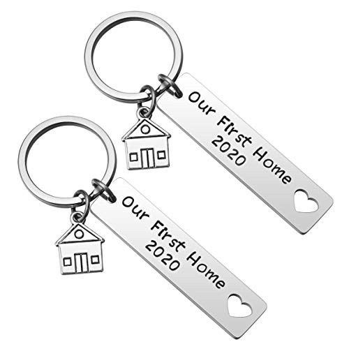 Our First Home Keychains 2020 Housewarming Gift New Home Gift New House Keyring