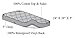 American Baby Company Waterproof fitted Quilted Portable/Mini Crib Mattress Pad Cover, 2-Count