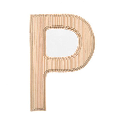 6" Blank Unfinished Wooden Letter P