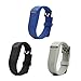 FlyHi Replacement Bands for Fitbit Flex, Fashion Hollowed / 3D Grain Design, Comfortable Adjustable Silicone Sport Wristband with Chrome Clasp and Fastener Buckle(Trackers not Included)
