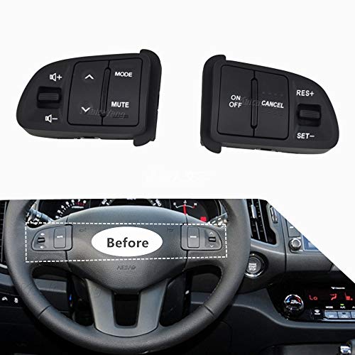 Steering Pad Audio Cruise Remote Control Switch with Extension Wire for Kia Sportage 2011-2014