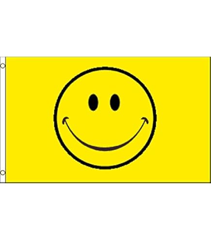 ⭐︎happy smile⭐︎ Amazon.com : Happy Face Flag 2x3ft Poly : Patio, Lawn & Garden