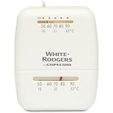 White Rodgers 1C20-101 Single-Stage Snap-Action Low Voltage Room Thermostat