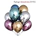 12 inch Chrome Shiny Metallic Latex Balloons for Birthday Wedding Grad Theme Party 25PCS Gold