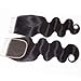 Star Show Brazilian Hair Body Wave Closure 5x5 Inch Lace Closure 100% Human Hair Closure One Piece For Sale Natural Color(12 inch 5x5 Closure)