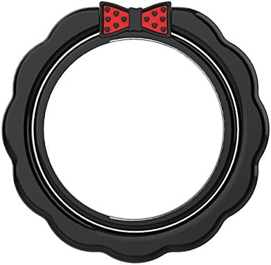 Finger Ring for Phone, AIRUIHE Mirror Series 360° Adjustable Cell Phone Ring Stand Holder Grip Loop for iphone X 8 7 Galaxy S8 and Almost All Cases, Fit Magnetic Car Mount (Black, Mirror-Style 2)