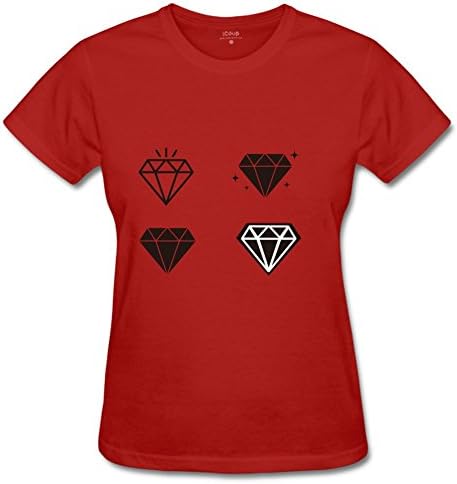 Xioseal Men's Diamond Short Sleeve Fashion T Shirt XL Red