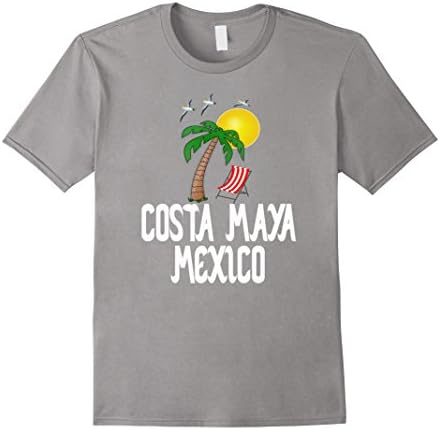 Mens Costa Maya Mexico Souviner T-Shirt XL Slate