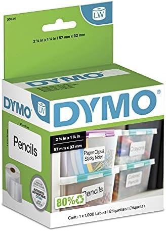 DYMO Labels, LabelWriter, 1-1/4" x 2-1/4" | Multi-Purpose | For LabelWriter Printers | For FBA/FNSKU Barcodes | 1 Roll of 1000, Pack of 10 Image