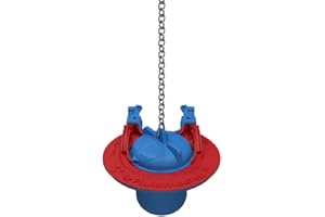 Fluidmaster 523A-009-T4 Super 2 in, or 3 in. Toilet Flapper, Red/Blue