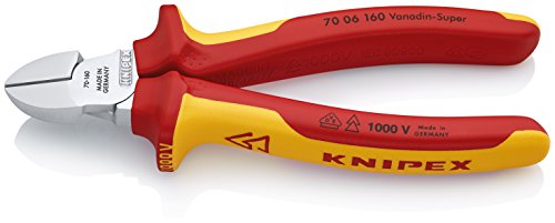 Knipex Side Cutters 160 mm, VDE-Tested Thick-Wall Insulated Handles Dual-Coloured 160 mm