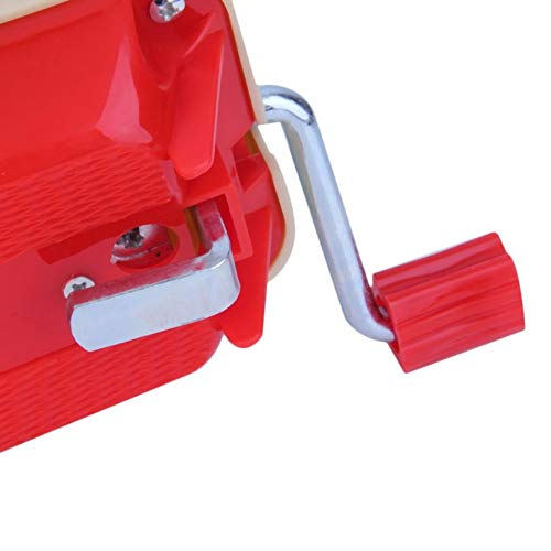 CloverUS Portable Hand-Operated Swift Yarn Fiber String Thread Ball Wool Winder Knitting Roll Coil Tidy Machine Holder Tool Beige & Red - Thumbnail 4