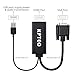 KPTEC VGA to HDMI Adapter with USB for Power and Audio 1080p HD Video Converter Cable for Laptop Desktop - Black