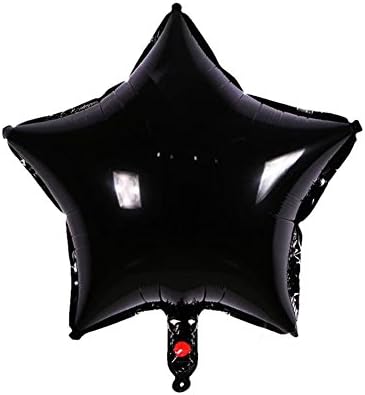 Defiro 18" Heart Shaped Foil Balloon Star Round Balloons for Birthday Party &amp; Wedding Decoration Pack of 10