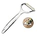 KOLPCTT New Zinc Alloy Fruit Parer - Y-shaped Svivel Peeler- Polished & Heavy-duty Metal Shaving Knife - Practical & Simple Kitchen Gadget, Silver