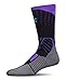 Under Armour Mens UA Basketball Curry Crew Black/Grape Purple/Meridian Blue LG 10-13 (Men's Shoe 9-12.5)