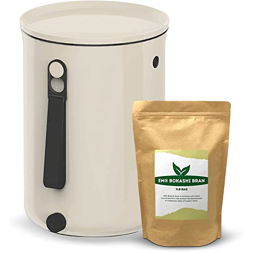 TeraGanix Organko Odor Free Compost Bin, Indoor Compost Starter Kit w