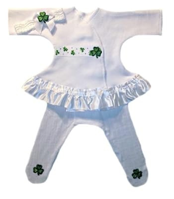 'Luck of the Irish' Dress Set for Preemies and Newborn Babies