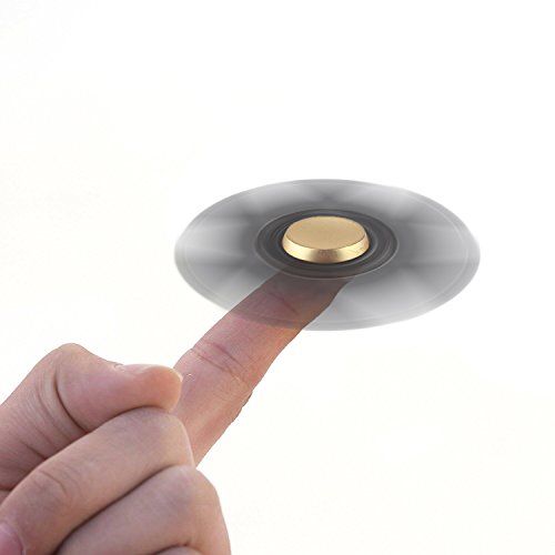 Metal Fidget Spinner Toy, Monodeal Hand Spinner with Premium Brass Bearing, Stress Reducer, Relieve Anxiety ADD ADHD Autism - Up to 5 Mins