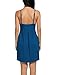 Hotouch Chemise Nightgowns Nighties Slip Dress Sexy Lingerie Negligees Gown Peacock Blue,XL