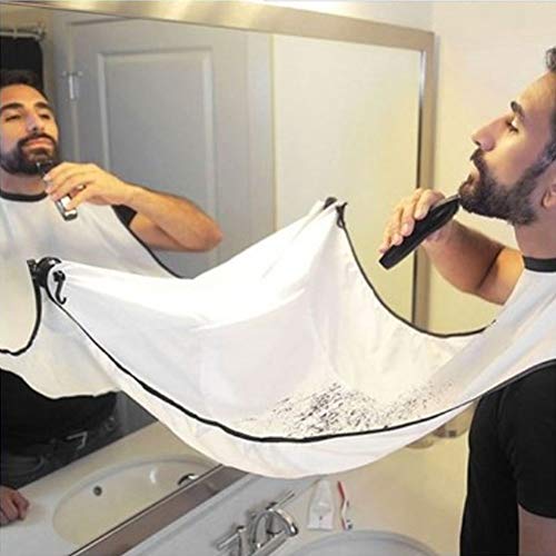 SYOSIN Latest Version Beard Apron Cape Hair Clippings Catcher with Bag
