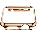Apple Watch Case, for Series 1 ZOEKO 38mm/42mm Super Thin PC Plated Cover Case Slim Premium Super/Exact Fit/Plastic Cover Snap On Hard Protective Case for Apple iWatch 2015(PC Case Rose Gold 42mm)