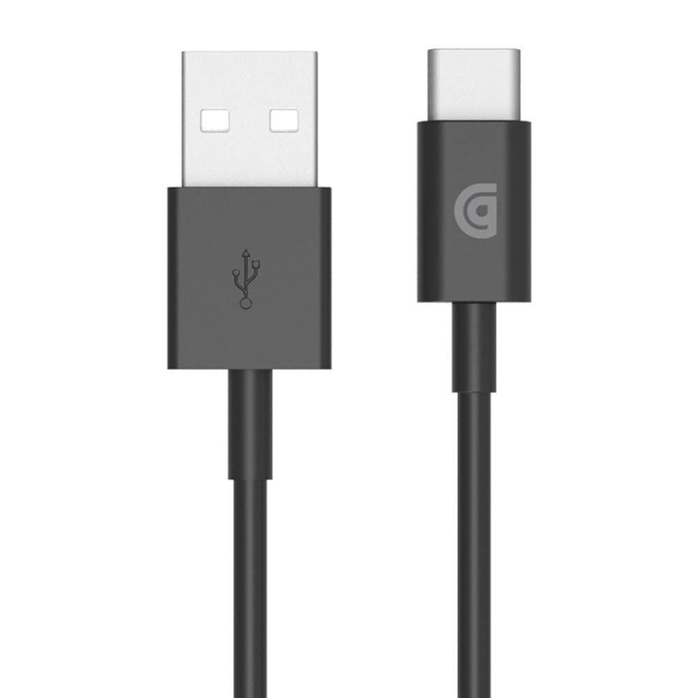 Griffin 3M Charge/Sync Data Cable with Type USB Type C Connector (10ft) - Black GP-022-BLK