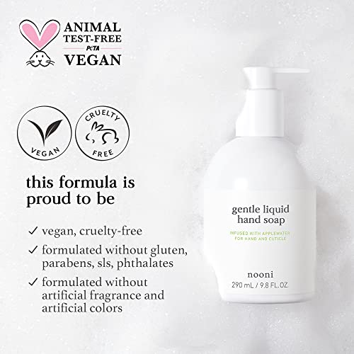 NOONI Gentle Liquid Hand Soap Moisturizing Mild Hand Soap with Citrus