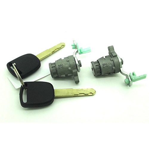 Door Lock Cylinder Front Left and Front Right Set with 2 Keys for 2002-2006 Honda CR-V 2003-2011 Honda Element Driver Side and Passenger Side Doors # 72185-S9A-013 72145-S9A-003 Door Lock Cylinder Front Left and Front Right Set with 2 Keys for 2002-2006 Honda CR-V 2003-2011 Honda Element Driver Side and Passenger Side Doors # 72185-S9A-013 72145-S9A-003