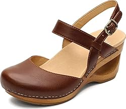 Dansko Women's Taci Tan Wedge Comfort Sandals