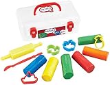 Plasticine The Original Toolz Tool Box with 7 Colors, 5 Cutters, Roller view 2