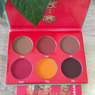6/12/16 Color Eye Shadow Makeup Palettes Waterproof Earth Warm Shimmer Matte Powder Suitable For Party Wedding Makeup Red Palette 6