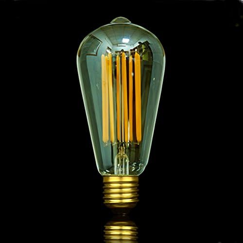 AWESON 8W Dimmable Edison Style Vintage LED Filament Light Bulb, 2700K Warm White 800LM, E26 Medium Base Lamp, ST21(ST64) Antique Shape, Special Spiral Filament Technology, 80W Equivalent, 1 Pack