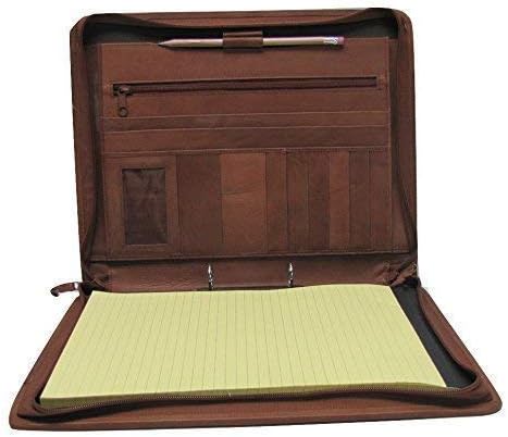Brown Leather Presentation A4 Folder Portfolio H0100/ 2 Ring Organiser (No Personalisation)