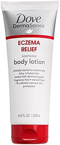 Dove DermaSeries Eczema Body Lotion, Soothing Itch Relief 6.8 fl oz (Pack of 2)