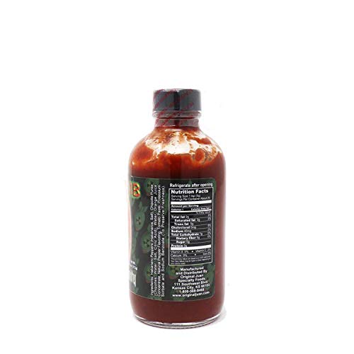 Da Bomb Beyond Insanity Hot Sauce, 4oz Bottle, Made with Habanero and